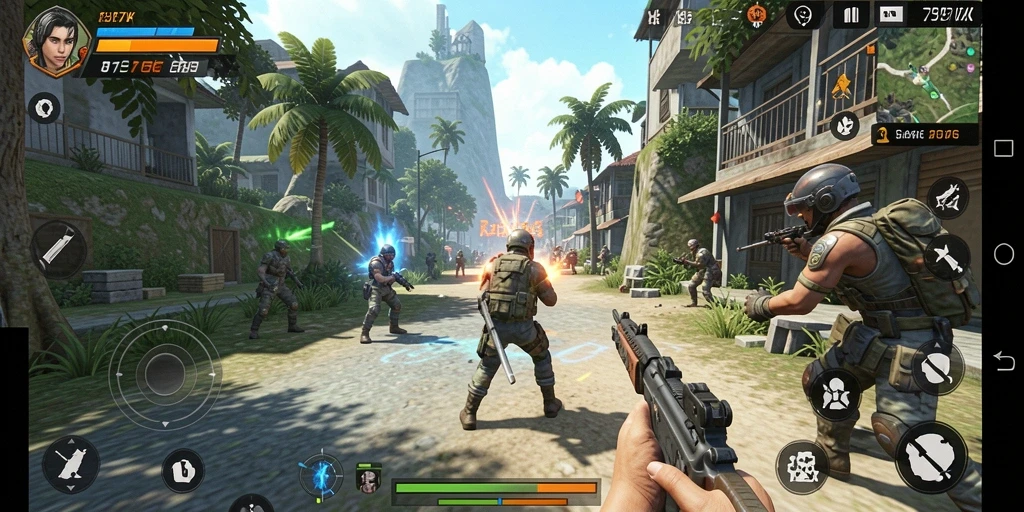 Tampilan gameplay menakjubkan dari 797K yang menunjukkan aksi simulasi.