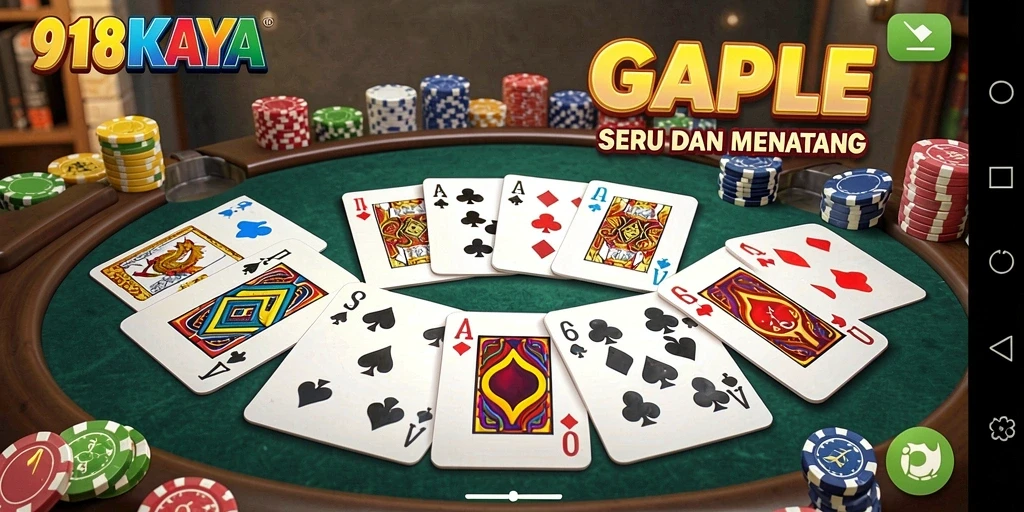Screenshot gameplay Gaple seru di 918KAYA.