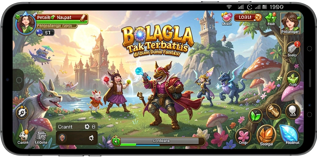 Tampilan gameplay BOLAGILA yang memukau dan mendebarkan.