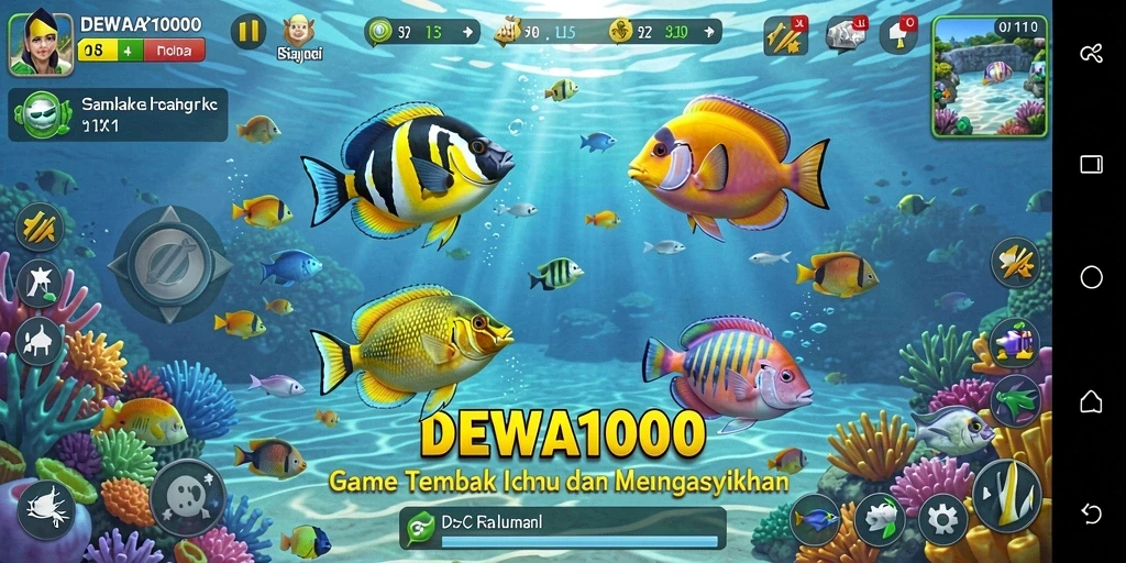 Gameplay seru Tembak Ikan dengan grafis menawan.