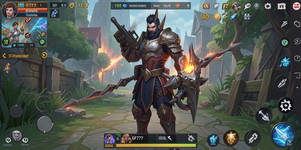 Tampilan gameplay SLG yang menarik dan dinamis dari GF777.