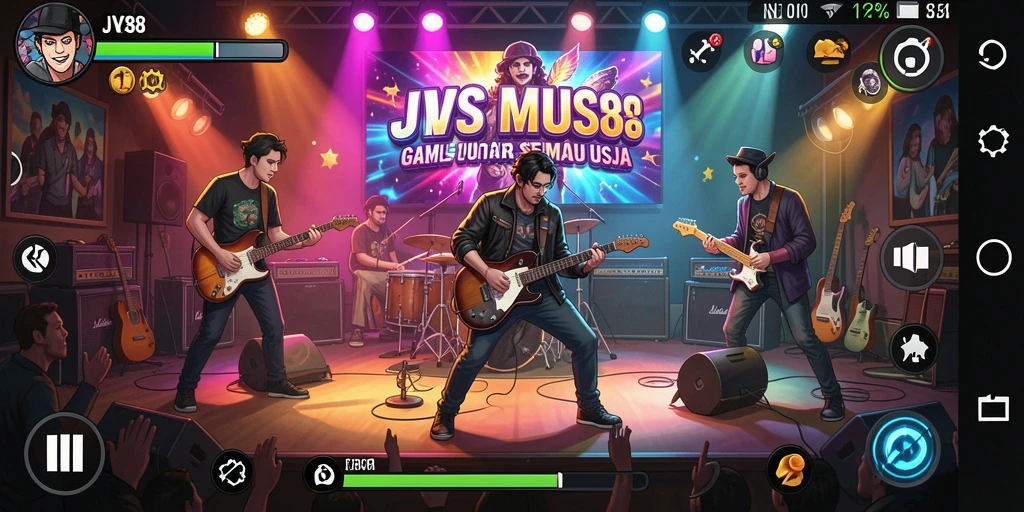 Screenshot dari JVS88 menampilkan gameplay seru yang melibatkan musik.