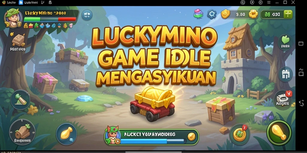 Tampilan menarik dari gameplay LUCKYMINO yang adiktif.