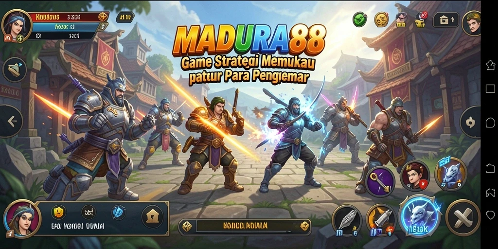 Tampilan menarik dari gameplay strategi di MADURA88.
