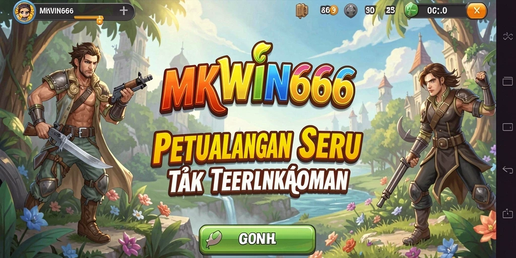 Tampilan gameplay epik dari MKWIN666 dalam petualangan seru.