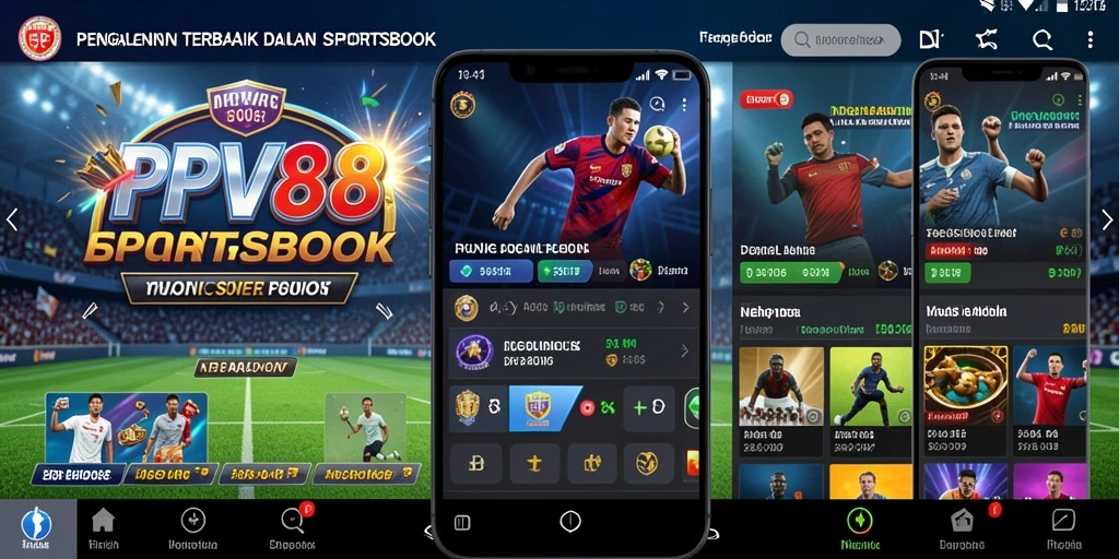 Tampilan dalam aplikasi PPV88 saat pengguna melakukan taruhan olahraga.