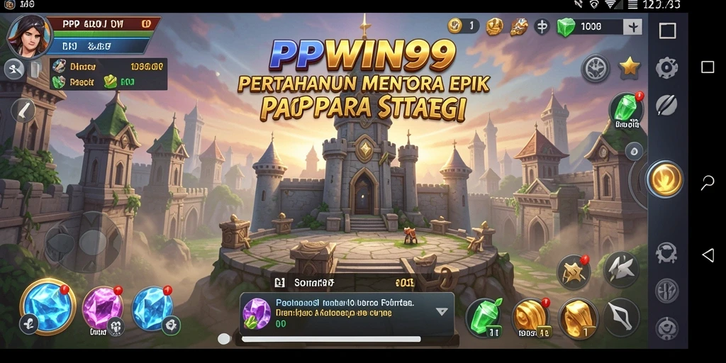 Tampilan gameplay menara pertahanan yang menegangkan di PPWIN99.