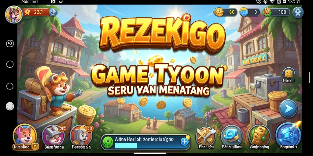 Gameplay REZEKIGO yang menantang dan interaktif di dunia Tycoon.