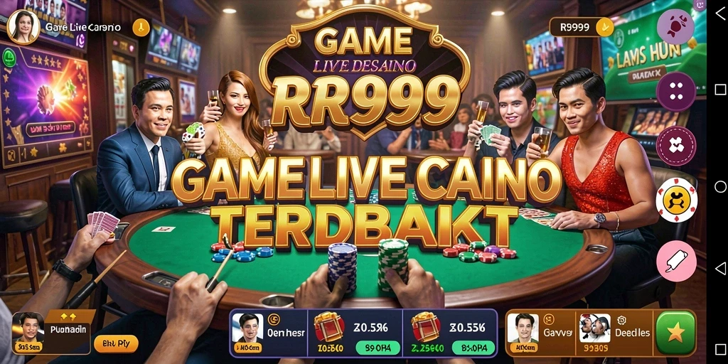 Tampilan gameplay Live Casino yang mendebarkan dan interaktif.