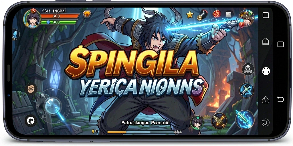 Tampilan gameplay SPINGILA yang menegangkan dan penuh aksi.