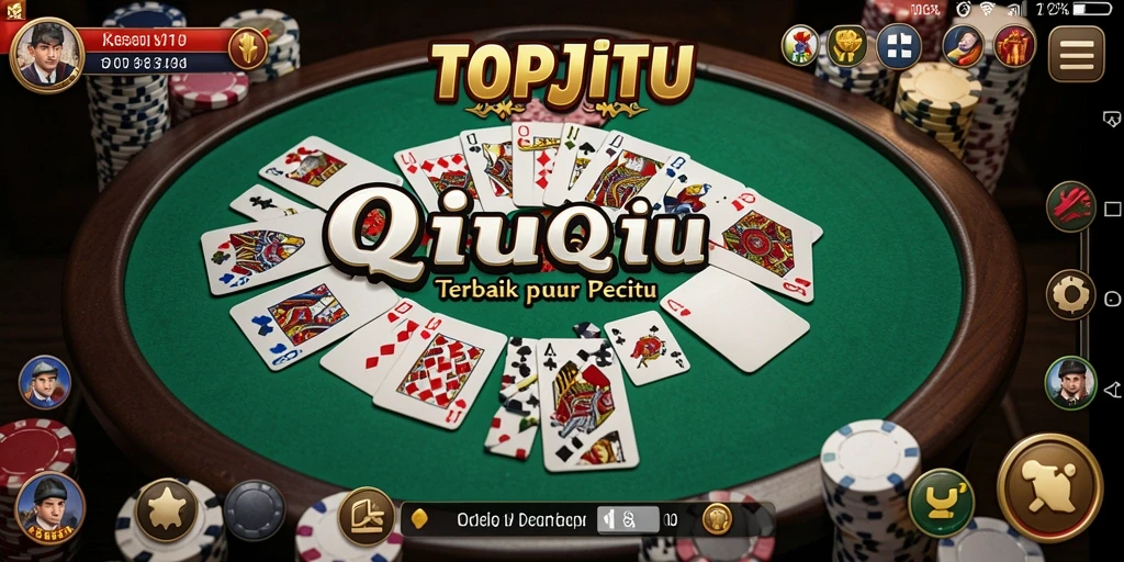 Gameplay seru QiuQiu di TOPJITU yang menggugah semangat.